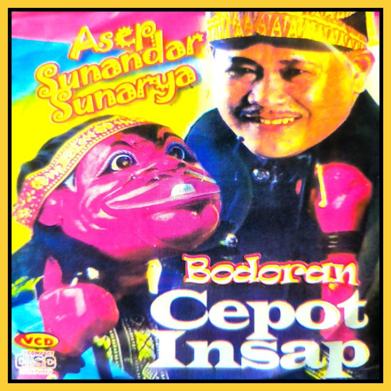 Kaset VCD Bodoran Sunda Wayang Golek Lakon Cepot Insyaf Dalang Asep Sunandar.