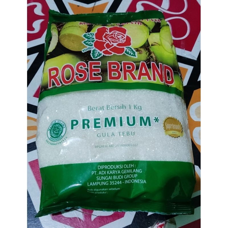 

gula pasir rose brand 1 kg/gula asli