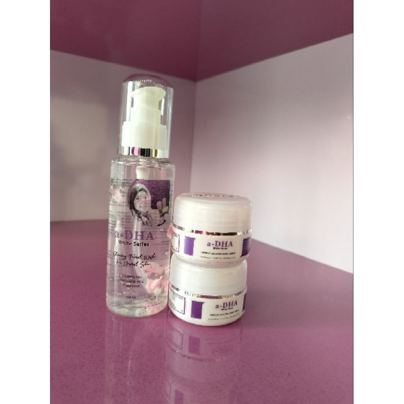 Paket ekonomis normal sabun cair cream malam semua /adha white series