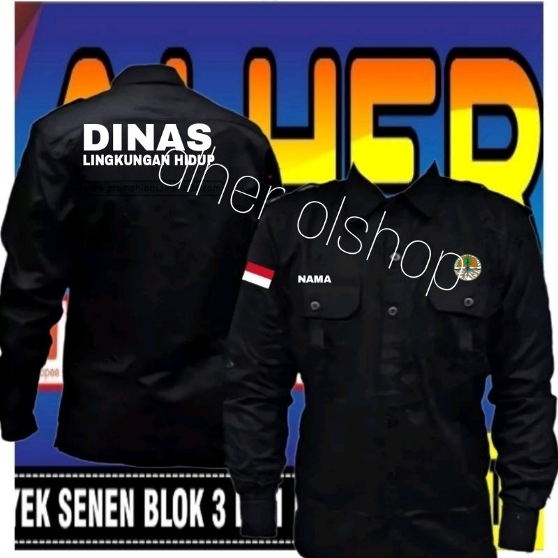 Kemeja dinas lingkungan hidup baju dinas lingkungan hidup Pdh dinas lingkungan hidup kemeja kerja di