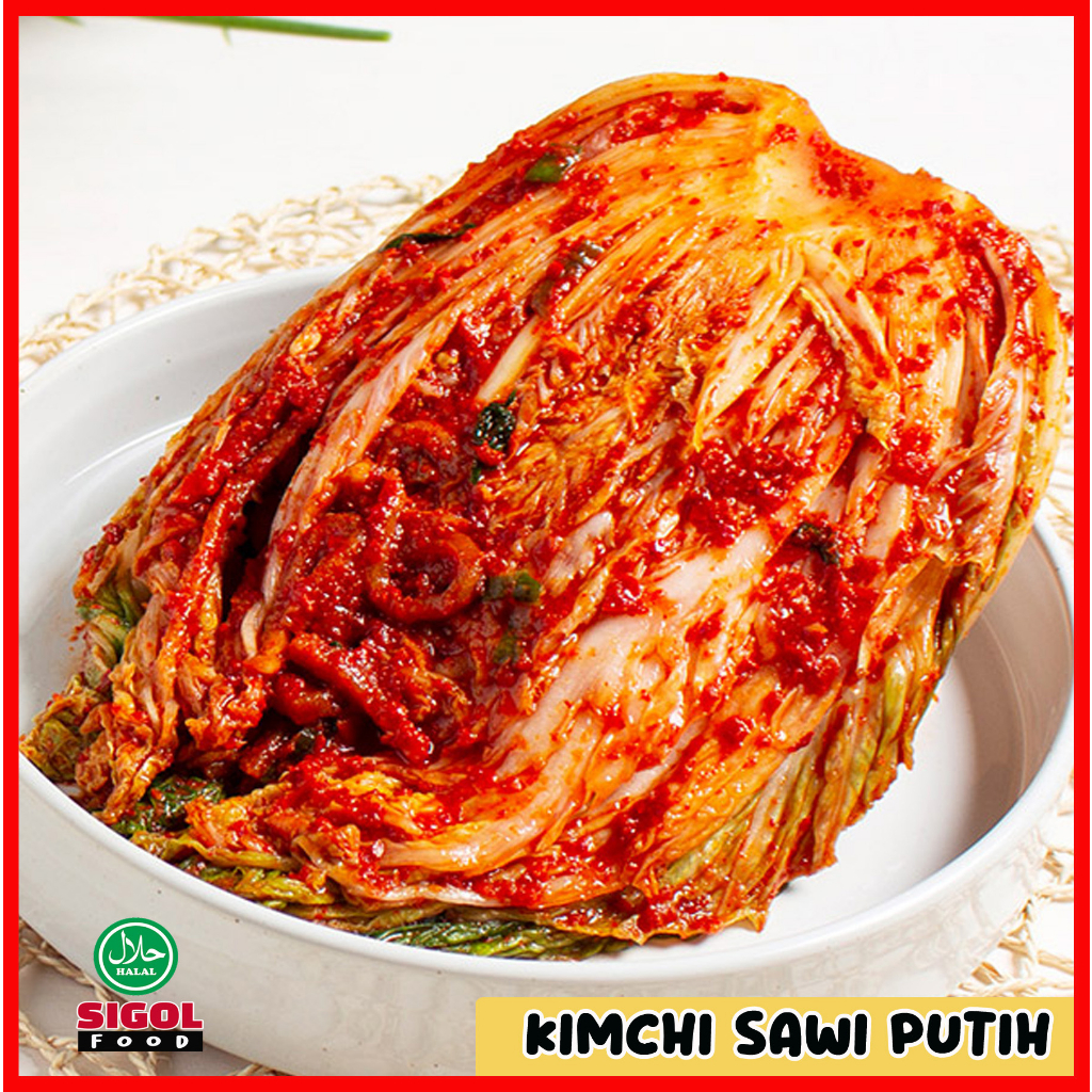 

Fresh Kimchi-Kimchi Sawi Putih-400gram-Asinan Sawi Putih Korea-Kimchi Halal-Authentic kimchi-freshly