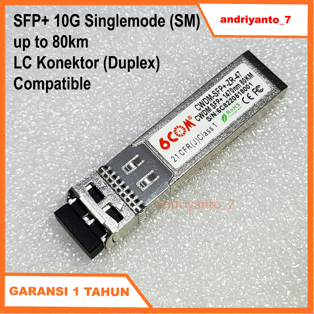 SFP+ 10G 80Km Compatible Mikrotik Juniper Huawei ZTE TP-LINK D-Link