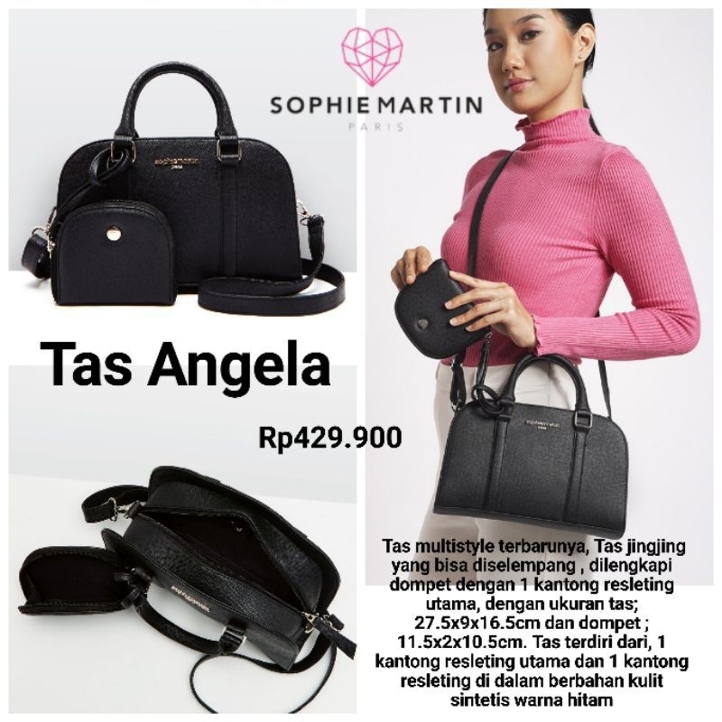 TAS ANGELA BLACK SOPHIE FREE POUCH