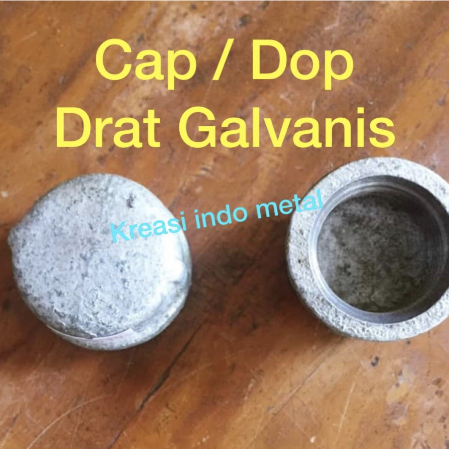 21/2" Dop /Cap Drat Galvanis /tutup pipa 2,5 inch (screw dalam) besi