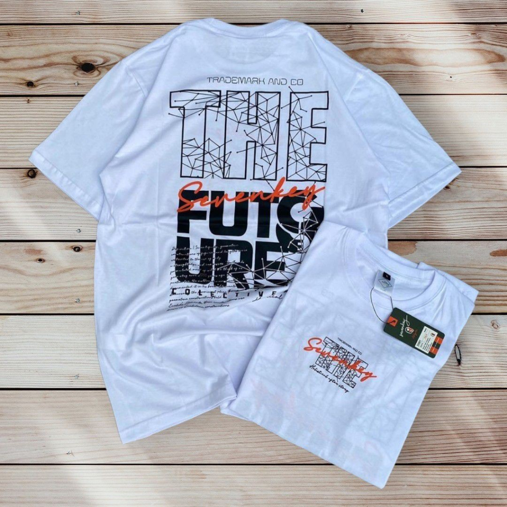 gx,storee T-SHIRT KAOS DISTRO SEVENKEY NEXTTIME WORLD CLASIC BLACK LENGAN PENDEK - Kaos Distro Pria 