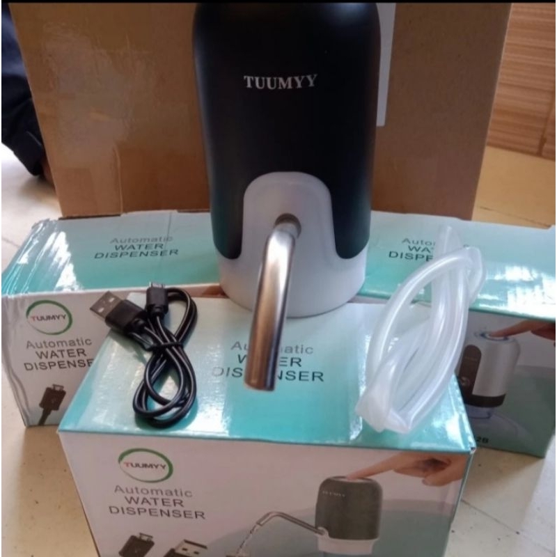 Pompa Air Galon Elektrik Portable TUMMY Dispenser Elektrik USB Recharger