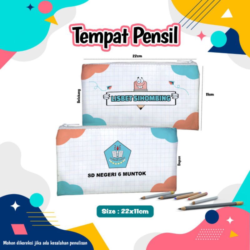 

Tempat Pensil Custom / Hight Printing / Nama Foto