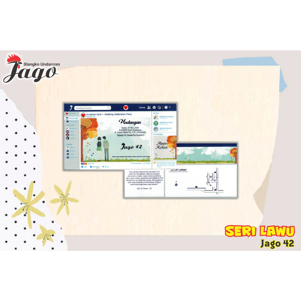Kertas Blangko Undangan JAGO 42 Harga Murah