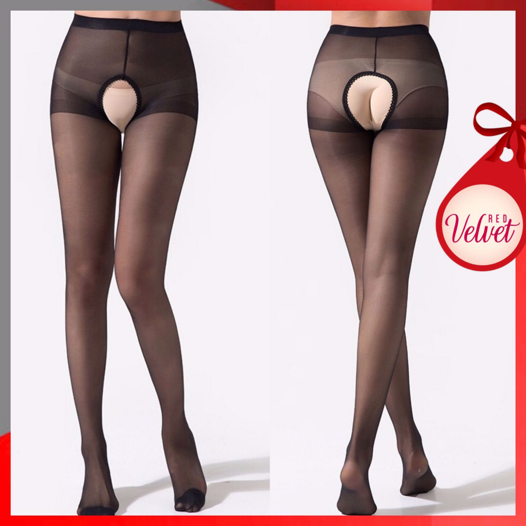 RV® Stoking Wanita Seksi Pantyhose Selangkangan Terbuka Sexy Crotchless 1208