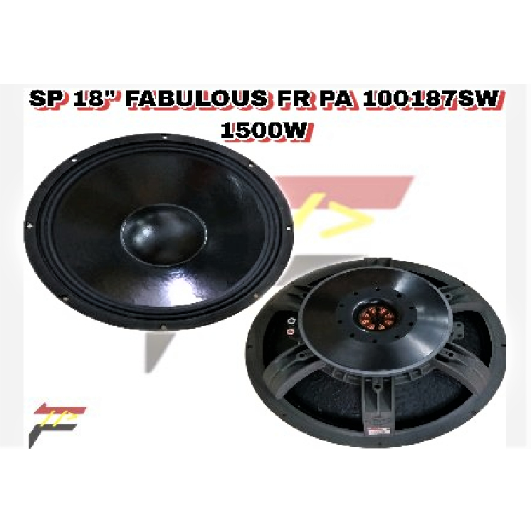 SPEAKER 18 INCH FABULOUS FR PA 100187SW 1500W