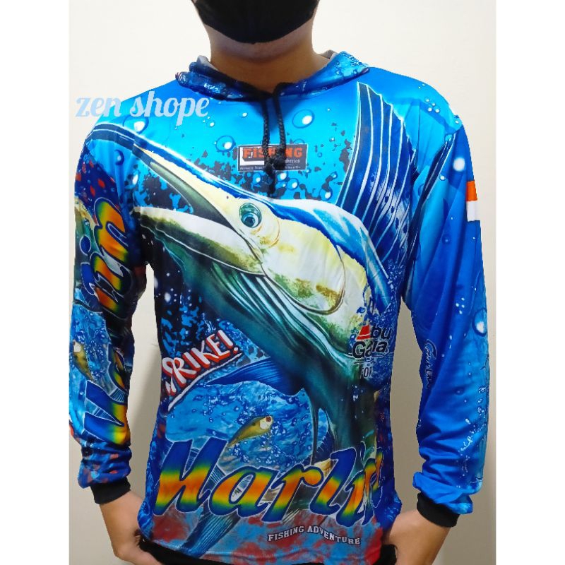 JERSEY MANCING BAJU MANCING KAOS MANCING MANIA HODDIE/KUPLUK FISHING FULL PRINTING BAHAN HYGET PREMI