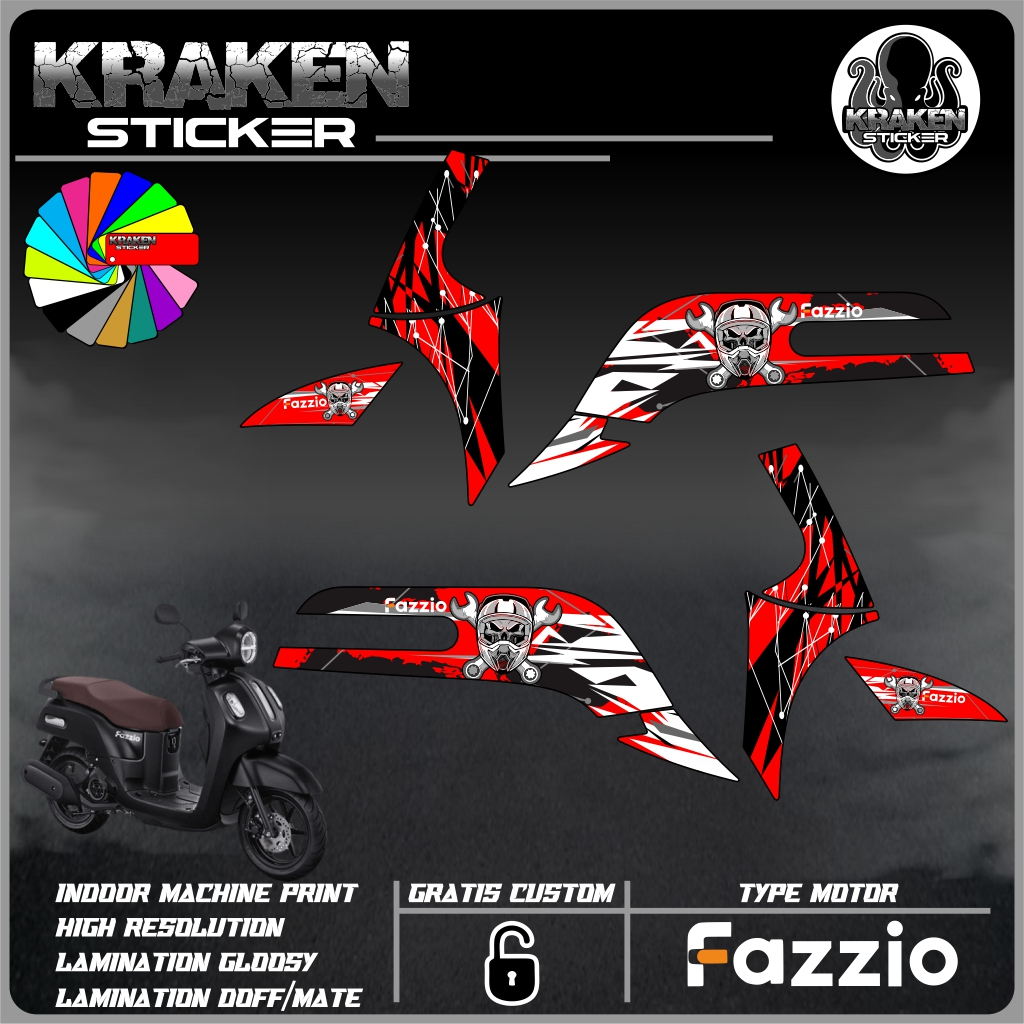 Stiker Striping FAZIO Striping List Variasi YAMAHA FAZIO code 04