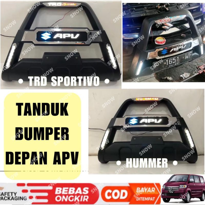 Tanduk Bumper Depan Suzuki Apv / Arena Hummer Lampu LED