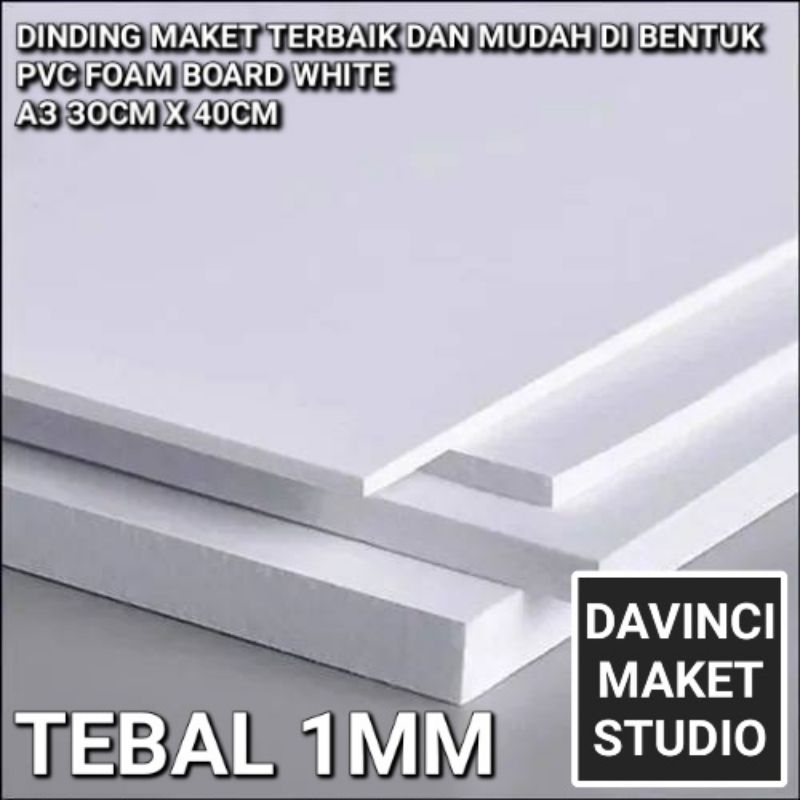 

(1MM) A3 PVC Foam Board - Karton PVC 1mm- 30cm x 40cm