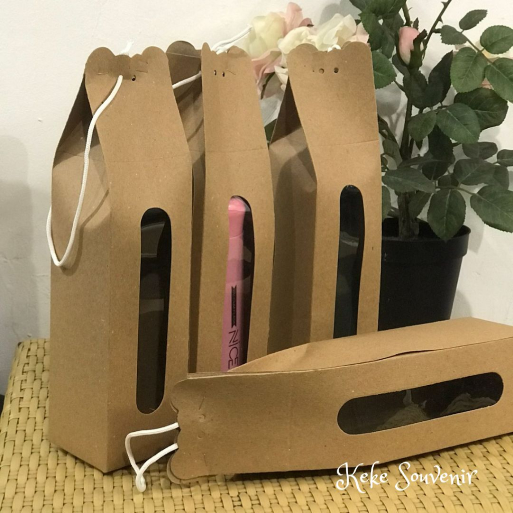 Grosir Box Packing Souvenir Tumblr/Botol Paper Craft Coklat | Souvenir Pernikahan | Promo Souvenir P