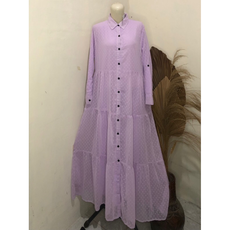 gamis tile dot lilac