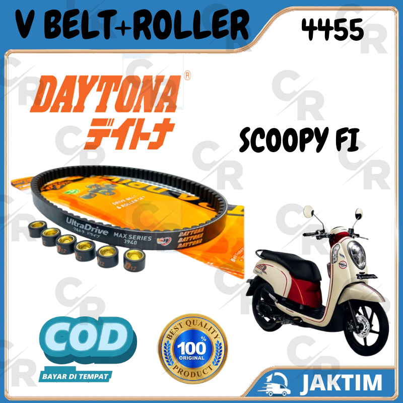 VanBelt/V Belt Set Roller Scoopy FI Racing Daytona Original
