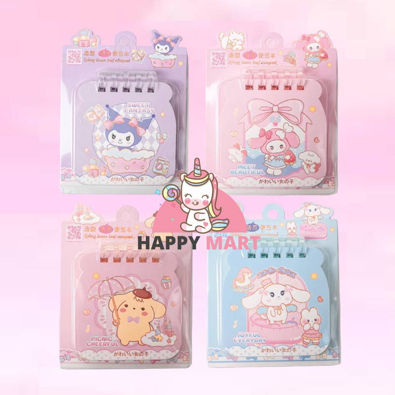

Notes sanrio JAR lentik kuromi / melody / cinnamoroll