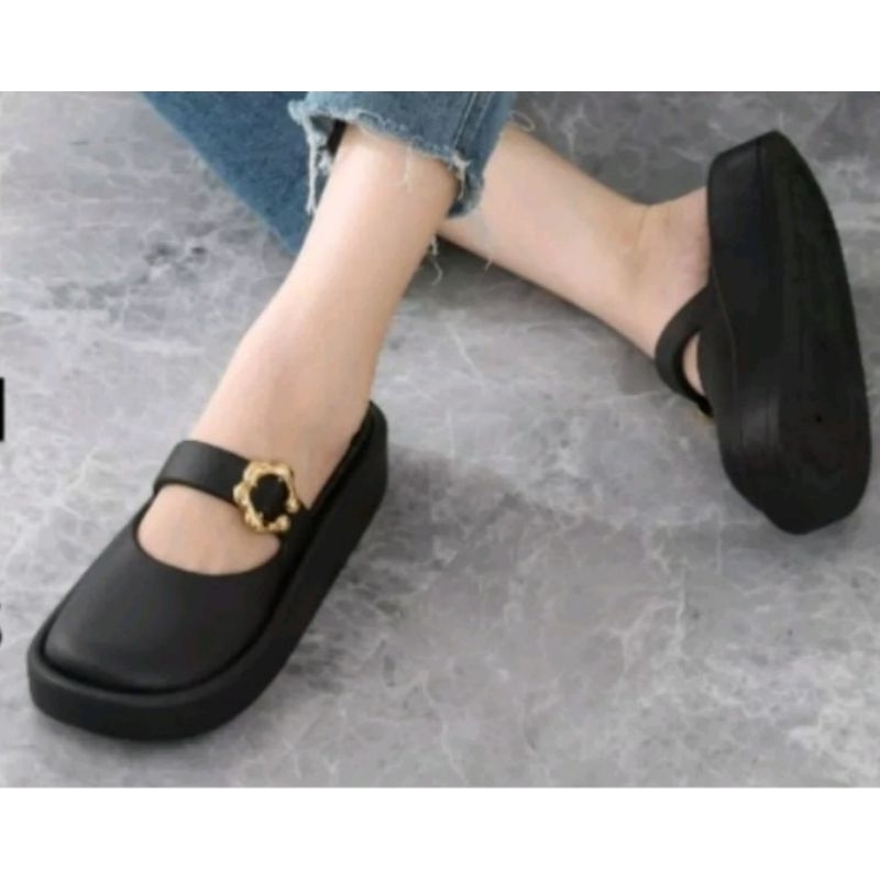sendal sepatu karet import wanita korea/sendal slop karet kodok bustong wanita/balance 1560-1