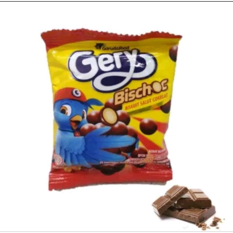 

GERY BISCHOC BISKUIT SALUT COKLAT 1 RENCENG 10 PCS @ 7 GR