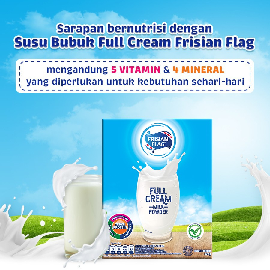 

Frisian Flag Kompleta Purefarm Susu Bubuk Keluarga Fullcream 400g
