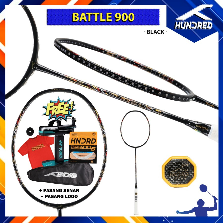 Raket Hundred Original HUNDRED BATTLE 900 Black