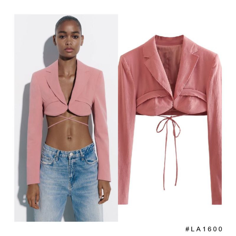 LA1600 - Pink Cropped | Blazer