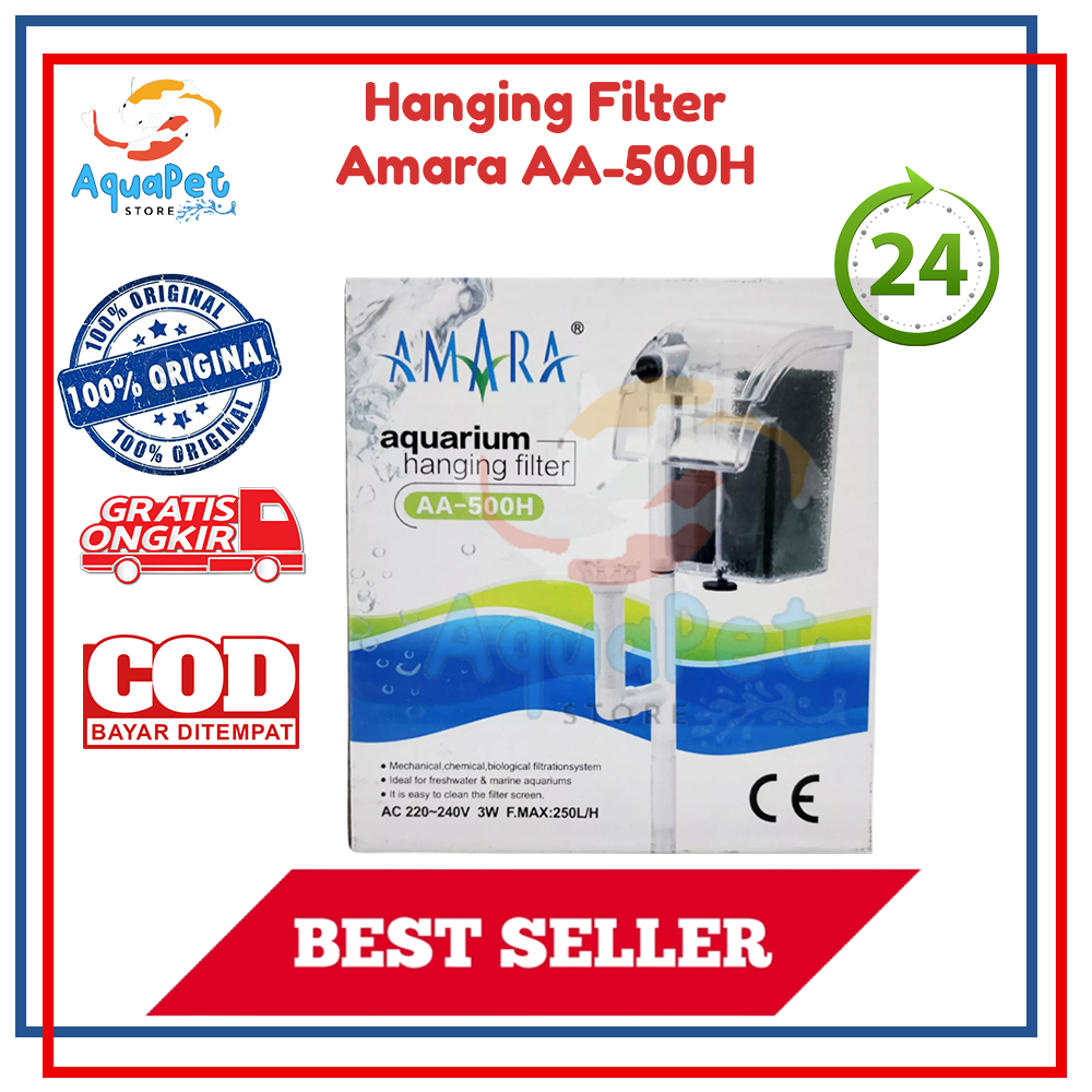 Amara Filter Gantung Hanging Filter Aquarium AA-500H AA 500H Aquascape