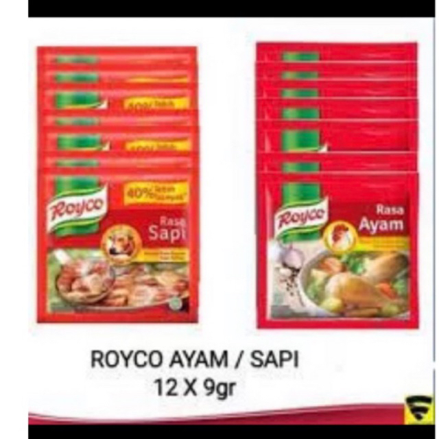 

Royco Ayam Sapi renceng isi 12pcs