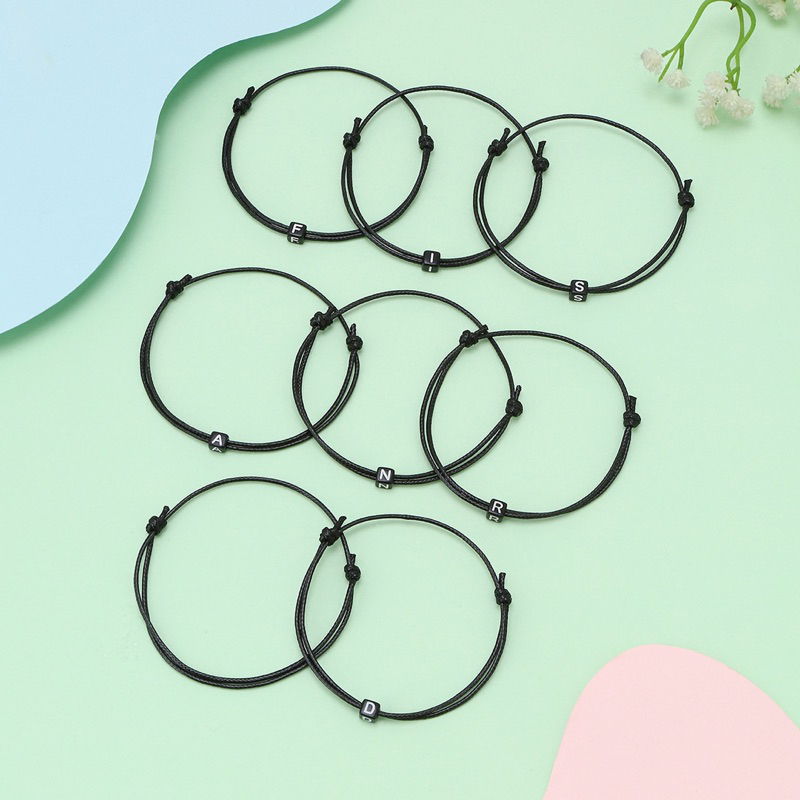GELANG INISIAL  DADU  DOUBLE SLIDE / GELANG NAMA HURUF INISIAL / CUSTOM BRACELET  / GELANG VINTAGE C