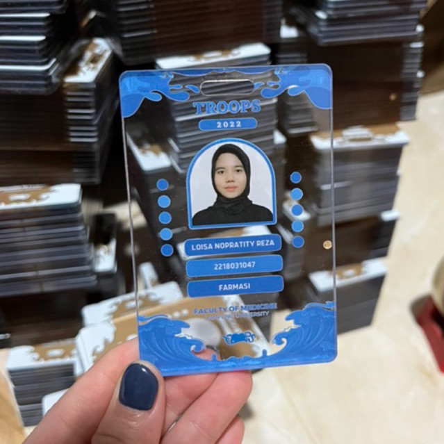Custom Cetak ID CARD Perusahaan Akrilik UV PRINT
