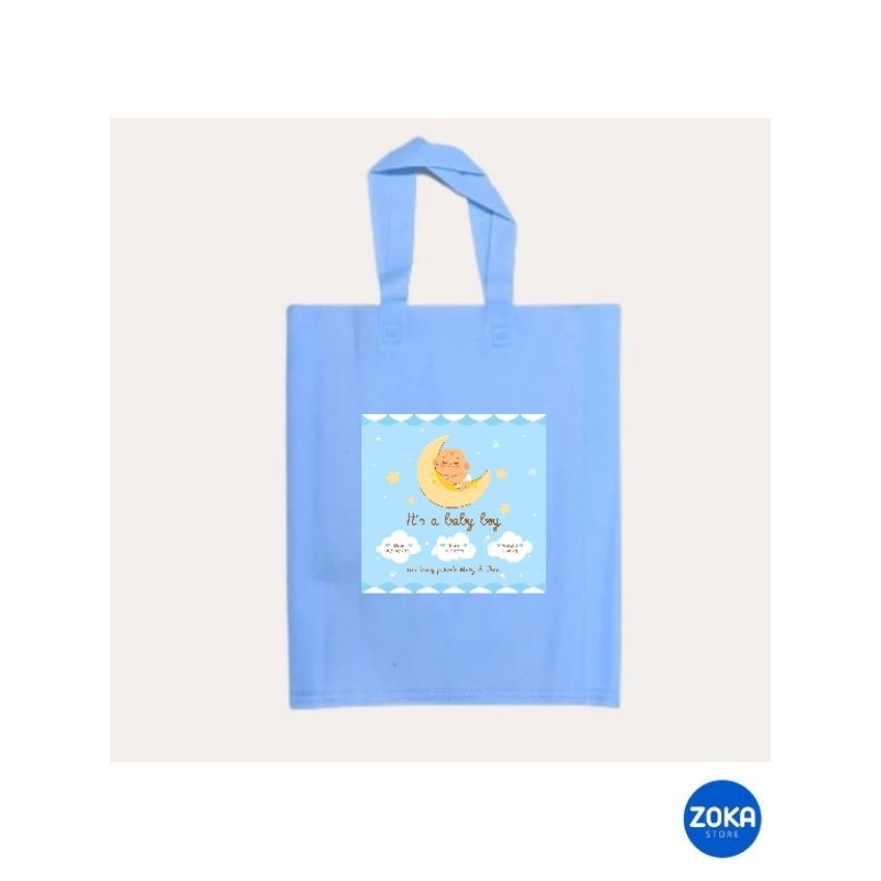 

Tas Spunbond Custom Full Color untuk Souvenir Ultah atau Hampers Baby Wedding Anniversary Gift Murah Unik Cantik