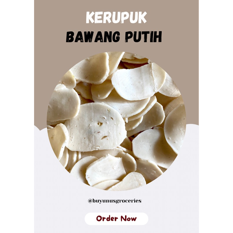 

Kerupuk Bawang Putih Gado-gado/seblak 250g-500g