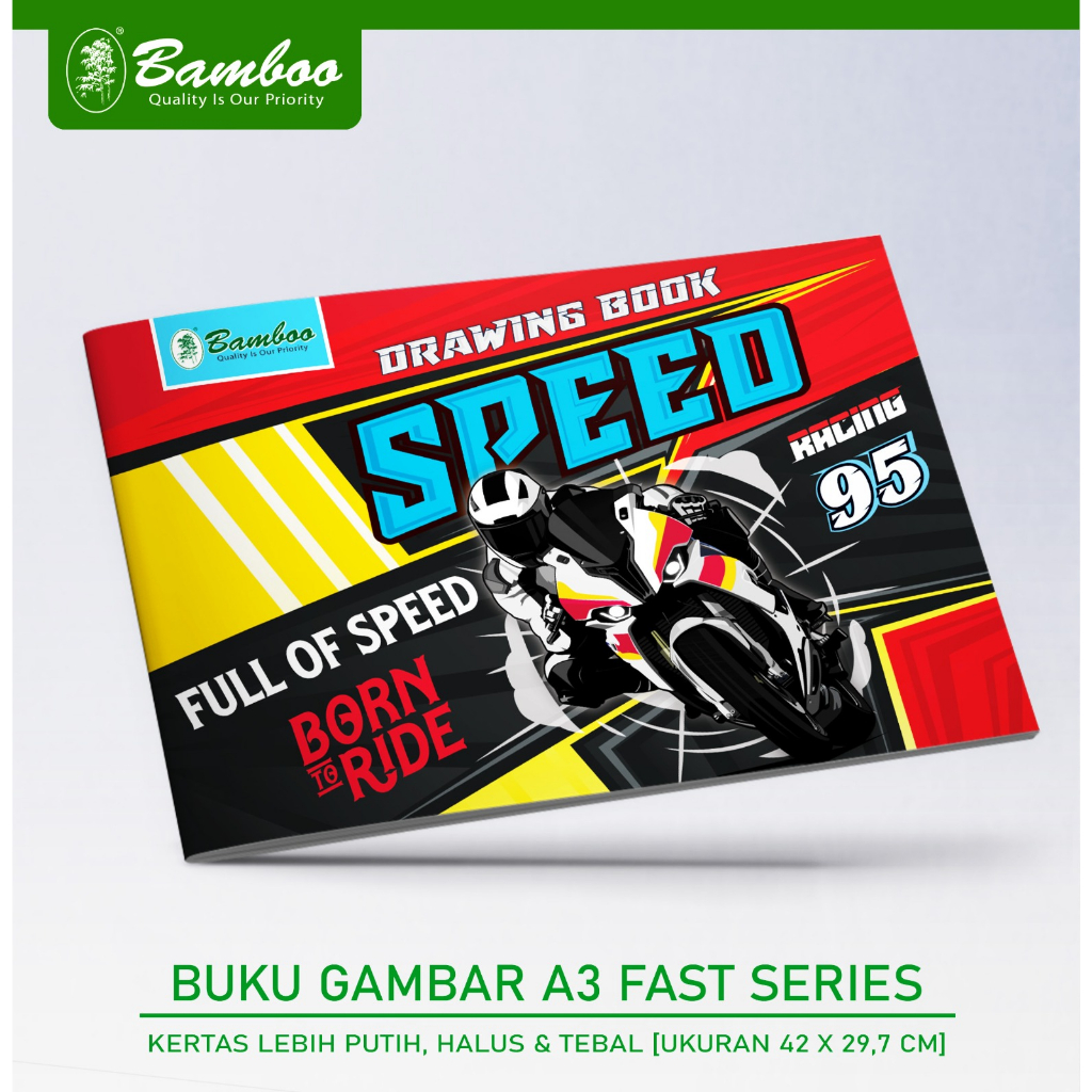 

Bamboo Buku Gambar/Drawing Book ukuran: A3 - Fast Series [10 Pcs]