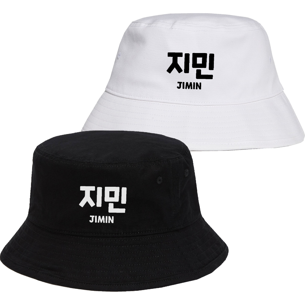 TOPI BUCKET HAT BTS MEMBERS JIMIN JUNGKOOK SUGA JIN TAEHYUNG JHOPE RAPMON