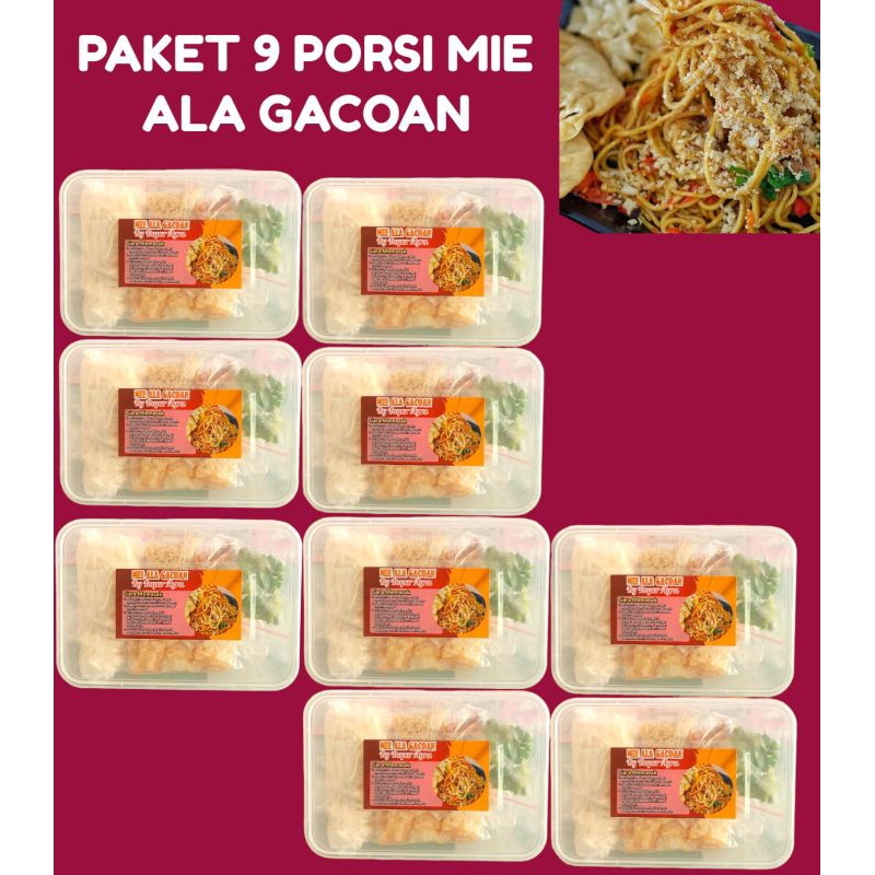 

MIE ALA GACOAN PAKET 9 PORSI MIE (FRESSH & HALAL)