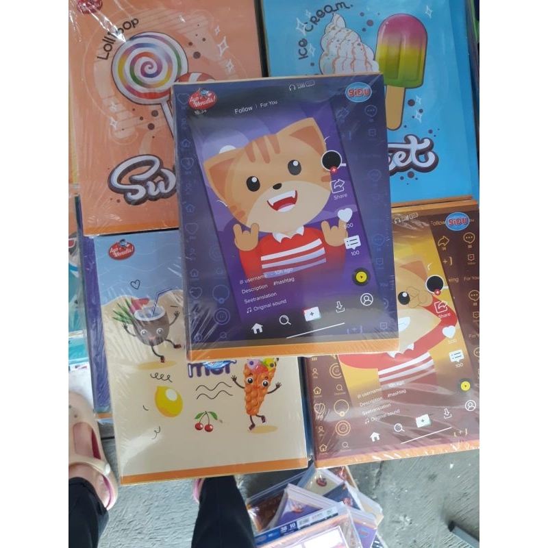 

Buku Tulis SIDU 38 per pack isi 10 free sticker