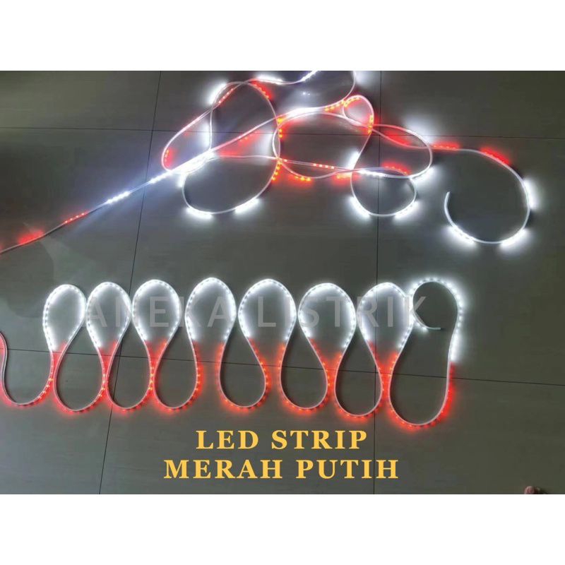 LAMPU LED STRIP SELANG MERAH PUTIH /LAMPU HIAS MERAH PUTIH 17AN (LAMPU AGUSTUS)