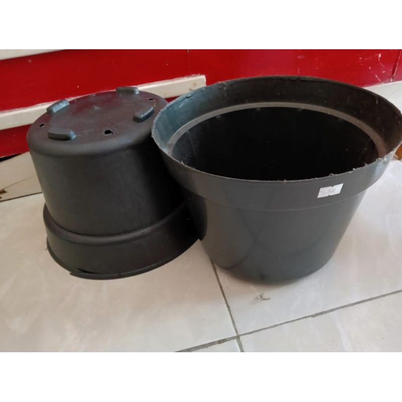 pot bunga POT BUNGA POT HITAM BESAR eko30