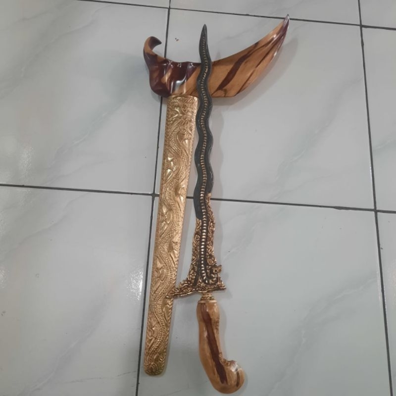 Keris Nogo Welang Luk 11 Kinatah Kamarogan Kamardikan