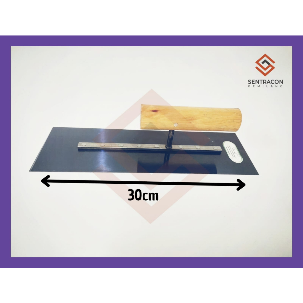 GROSIR - Raskam / Roskam / Trowel Plat Baja 30cm - Alat Acian Tembok - TN3000