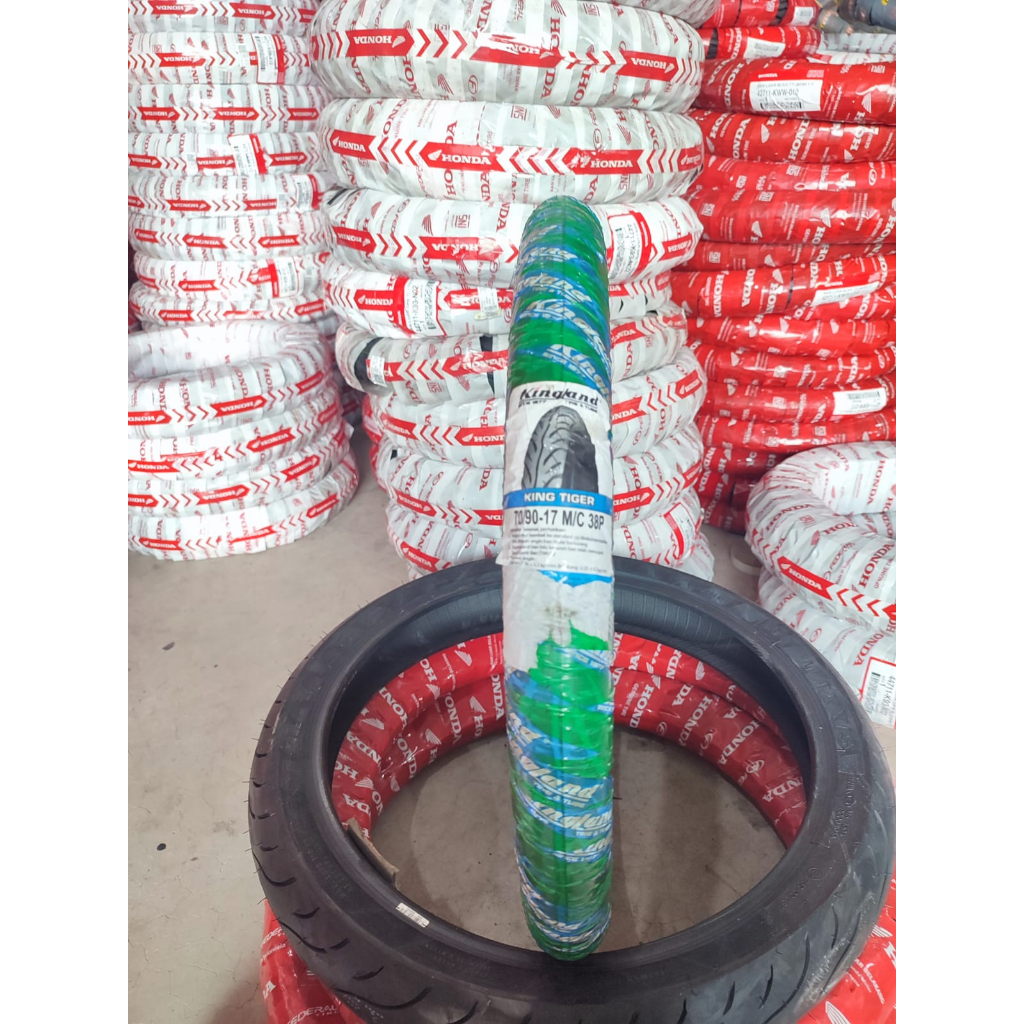 KINGLAND KING TIGER Ban Motor Bebek Ring 17 Uk 70/90-17 Tubetype Supra/Revo/Jupiter/Kawasaki/Sonic -
