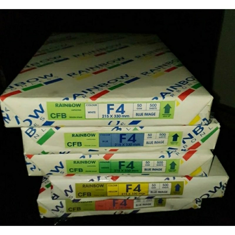 

kertas NCR folio RAINBOW Middle All Warna