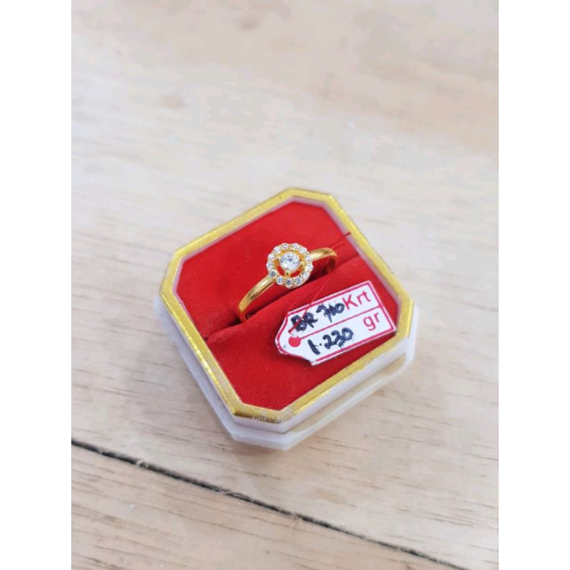cincin emas kadar 16 karat emas 700