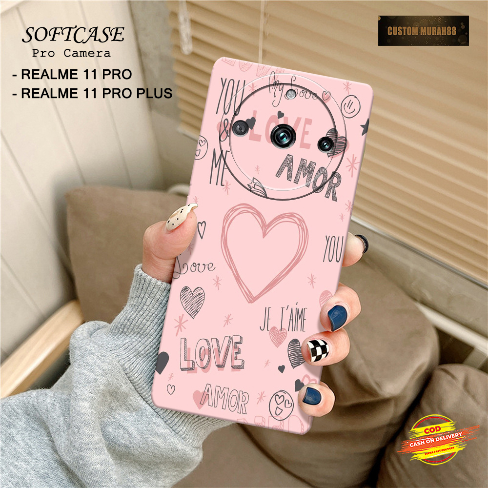 Case Realme 11 Pro/11 Pro Plus Terbaru - Fashion Case LOVE - Casing Hp Realme 11 Pro/11 Pro Plus - S