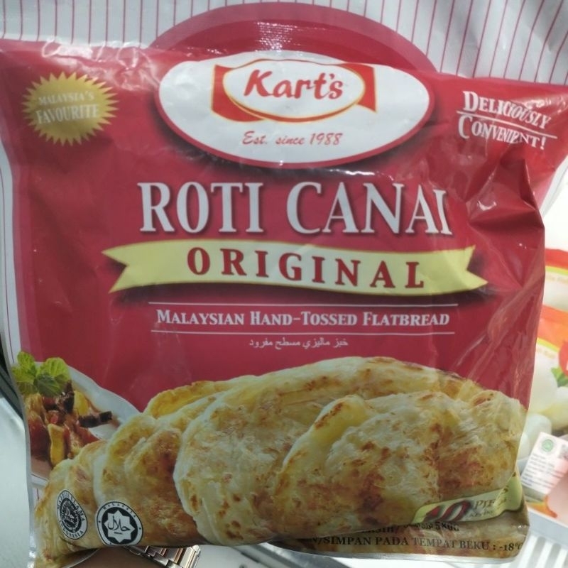 karts roti canai isi 10pcs impor malaysia halal