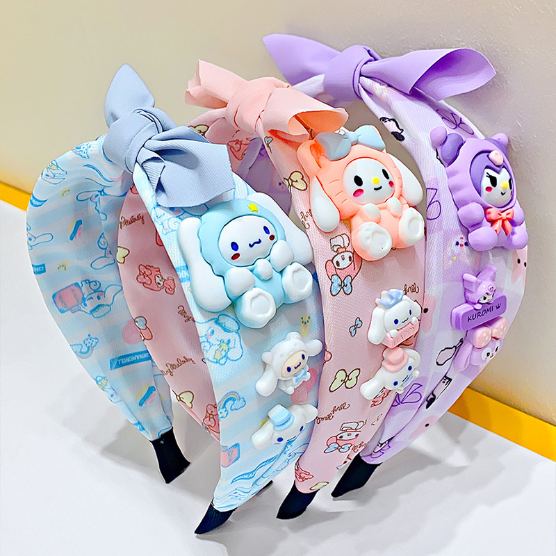 {NEW} Bando Anak Model Simpul Motif Sanrio / Cinnamoroll / My Melody / Kuromi / Bando Lucu Sanrio Ak