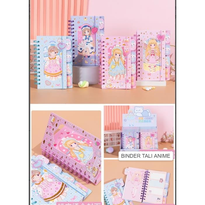 

HS - BINDER TALI ANIME | BINDERBOOK | WEEKLY PLANNER | BUKU PLANNER | BUKU AGENDA | ANIME | BUKU DIARY | BUKU HARIAN | AGENDA | SCRAPBOOK | BUKU CATATAN