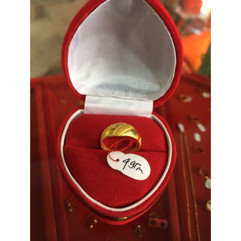 Cincin 24 K Keong Ukir 4 Gram