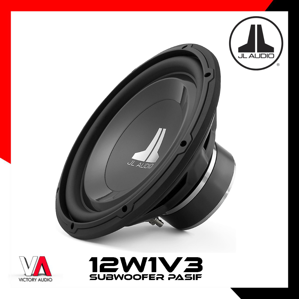 Subwoofer Pasif 12 Inch JL AUDIO 12W1V3 12 Inci W1 V3 Single Voice Coil SVC 300 Watt RMS Power Polyp